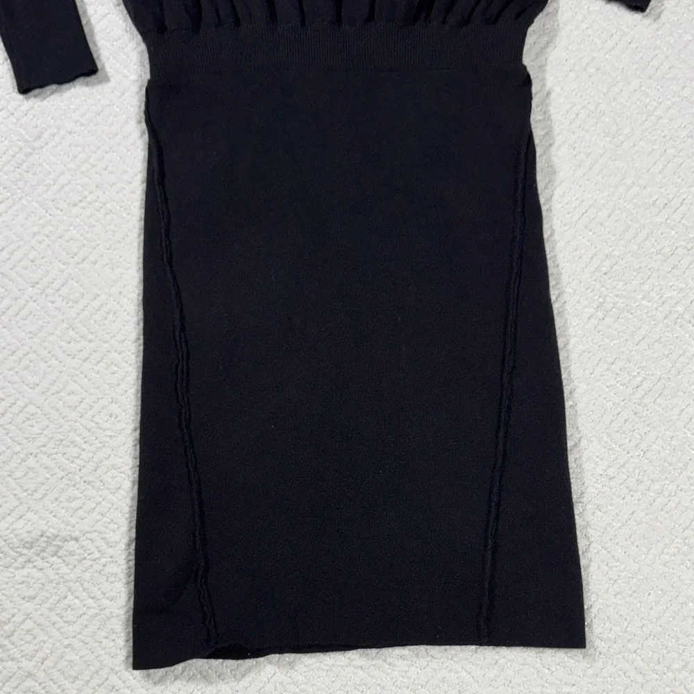 Evereve Black Hooded Sweater Dress Sz XS